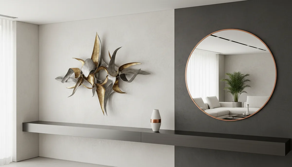 Décoration murale design métal : 7 idées pour sublimer vos murs en 2026